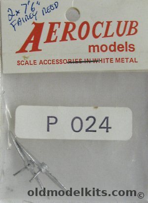 Aeroclub 1/72 (2) Fairey Reed Two Blade 7'6 Diameter Propellers, P024 plastic model kit